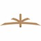 Ekena Millwork Davenport Timber Gable Bracket, Western Red Cedar, 72"W x 21"H x 3 1/2"D x 3 1/2"F, 7/12 Pitch GBW072X21X0404DAV00SWR - alternate 1